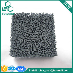 Carburo de silicio de cerámica filtro de espuma, 20 PPI espuma filtro, filtro negro espuma - Product Image 6