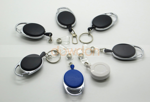 90cm Porte-clés Bobine D'insigne Rétractable De Recul <span class=keywords><strong>Yoyo</strong></span> Forfait Porte-Carte D'IDENTITÉ Porte-clés Porte-clés En Corde D'acier - Product Image 6