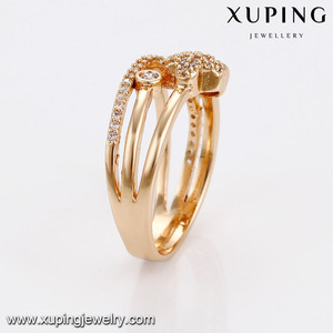 14657 أحدث خاتم من الذهب تصاميم الماس حجر الزركون 18k الذهب اللون خواتم للنساء - Product Image 3