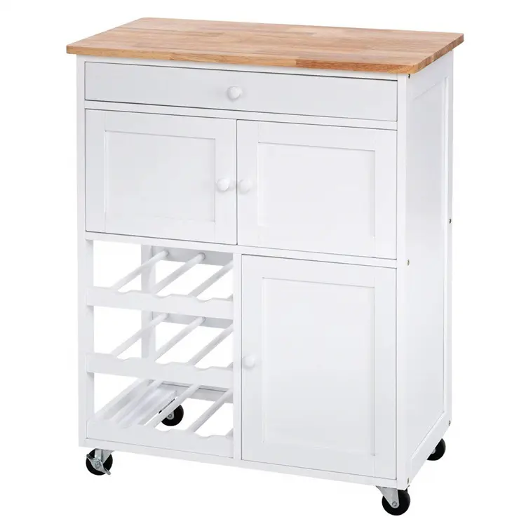 Storage Cabinet wooden trolley Modern Kitchen Cart Kitchen pallet rack cabinet wood products household storage rack