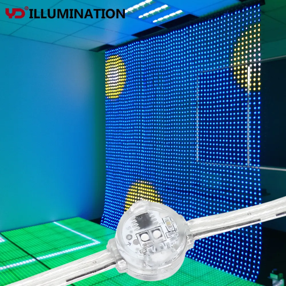 YD Illumination led flexible curtain screen energy saving and long lifespan media facade