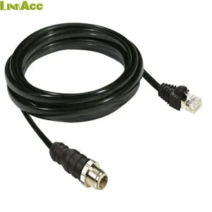 ACCLINK010 2.5 m rj45 至迷你 din 8 针通讯电缆