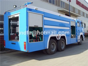 howo mavi itfaiye aracı 6x4 ağır su köpüklü yangın söndürme kamyon tanker 15000l jdf5280gxfpm120z