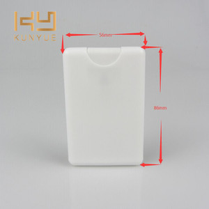 Thiết Kế Mới 20 Ml Trắng Nước Hoa Túi <span class=keywords><strong>Atomizer</strong></span> Vuông Thẻ Tín Dụng Nước Hoa Chai Cho Du Lịch - Product Image 1