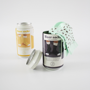 Chaussettes d'hiver épaisses et respirantes personnalisées avec logo, en forme de <span class=keywords><strong>canette</strong></span> de bière - Product Image 1