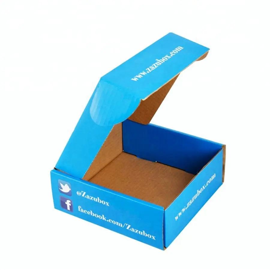 Cannelure kraft en carton ondulé, design personnalisé, robuste, livraison de courrier, emballage de boîte en carton, 3 plis 5 plis