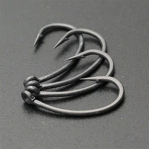 Hameçon de pêche pour <span class=keywords><strong>chod</strong></span>-<span class=keywords><strong>carpe</strong></span>, outils de marque de qualité pour conception de pinces à cheveux, tige incurvée, revêtement ptf - Product Image 4