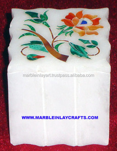 Caja de joyería con incrustaciones de mármol - Product Image 1