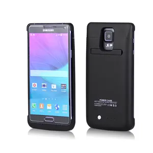 4000mAh External Wireless Charger Battery Backup Stand Holder Back Cover for Samsung Galaxy note4