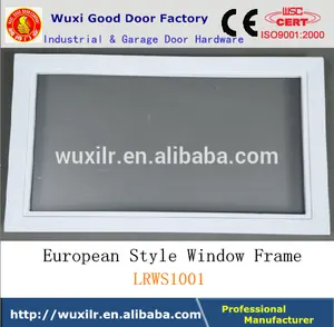 بيع مصنع نافذة باب المرآب النمط الأوروبي abs شفافة نافذة زجاج شبكي