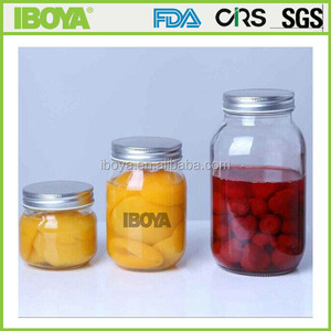 برطمان ماسون مقاس 16 أونصة زجاج مربع ومستدير مع غطاء فضي للمشروبات ديكور المنزلي والحرف اليدوية - Product Image 5