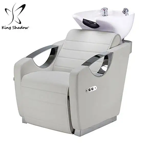 Équipement électrique pour salon de coiffure, chaise idéale pour massage des cheveux, unité de lavage du dos, meuble, avec lavabo