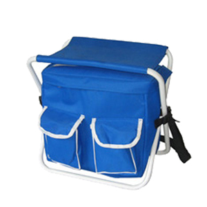 Taburete plegable de mochila desmontable portátil, con bolsa de refrigeración para silla de pesca - Product Image 6