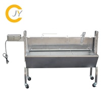 Barbecue au charbon de bois, Grill d'extérieur pour cochon, avec fente, rôtissoire rotative, barbecue