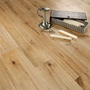 Plateau large brossé en bois de chêne blanc, plancher en bois, nouvelle collection