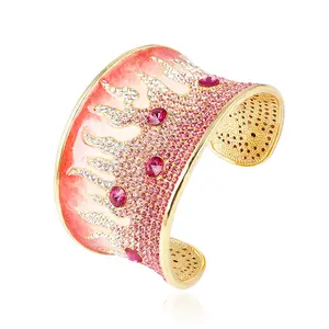 bangle-63 xuping jewellery gold fine rhinestone bangle bracelet more colors