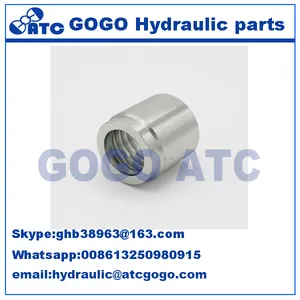 03310-12 Hydraulic Female Threaded Ferrule For SAE 100 R2AT/EN 853 2SN Hose, Hydraulic Hose Ferrule Fitting