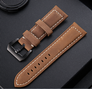 Accessori per orologi fatti a mano <span class=keywords><strong>cinturino</strong></span> per <span class=keywords><strong>orologio</strong></span> da <span class=keywords><strong>donna</strong></span> in vera <span class=keywords><strong>pelle</strong></span> <span class=keywords><strong>Vintage</strong></span> 18mm 20mm 22mm 24mm <span class=keywords><strong>cinturino</strong></span> per <span class=keywords><strong>orologio</strong></span> da uomo - Product Image 2