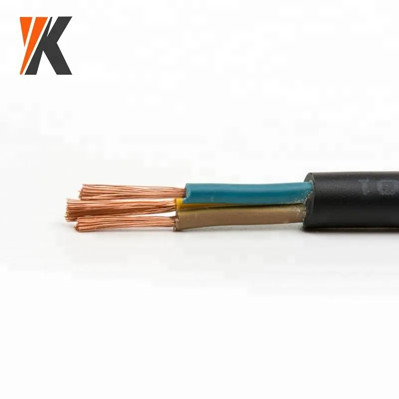 3 Kern Königskabel 2,5 mm2 4 mm2 flexibles Kupfer-Pvc-Isolierkabel H03VV-F Yuekai-Kabel