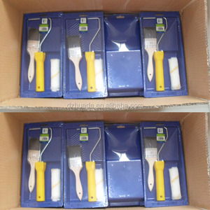 4" Paint <strong>Tools</strong> Set 4" Mini Paint <strong>Roller</strong> Tray 2"paint Brush 4" Acrylic Paint <strong>Roller</strong> 4"zinc-plated Handle Item No :39010 - Product Image 3