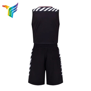 OEM and ODM wholesale unique black basketball wear single set - Product Image 3
