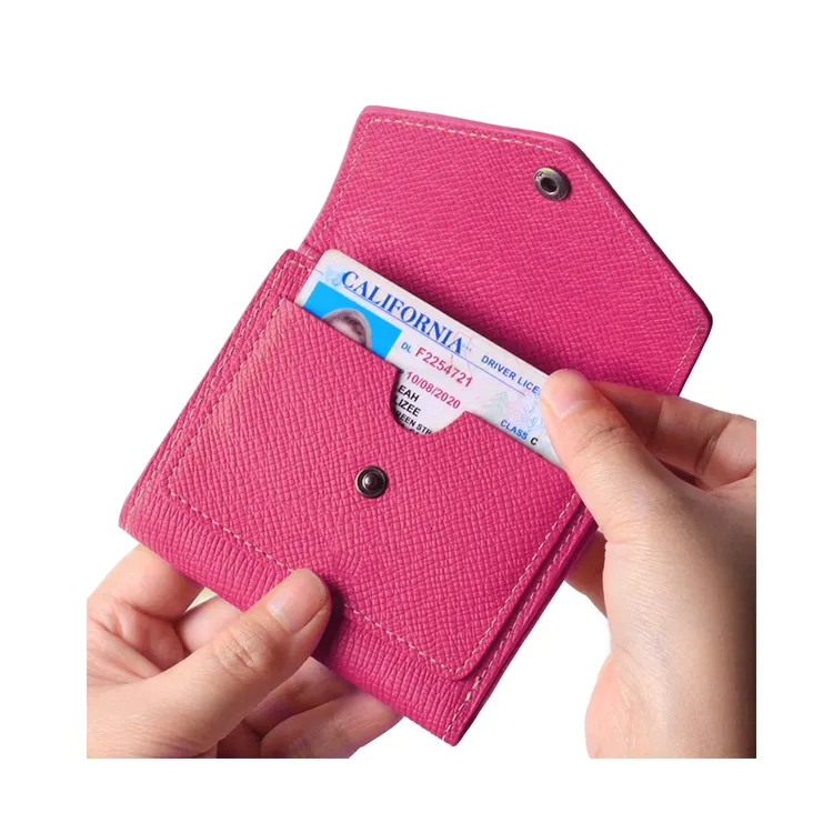 Mode bifold frauen mini geldbörse brieftasche damen vorne tasche kleine brieftasche RFID blocking
