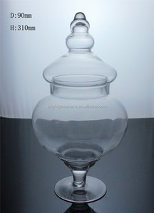 Worthbuy — pot à bonbons <span class=keywords><strong>en</strong></span> verre transparent, bougeoir <span class=keywords><strong>en</strong></span> verre avec couvercle - Product Image 3