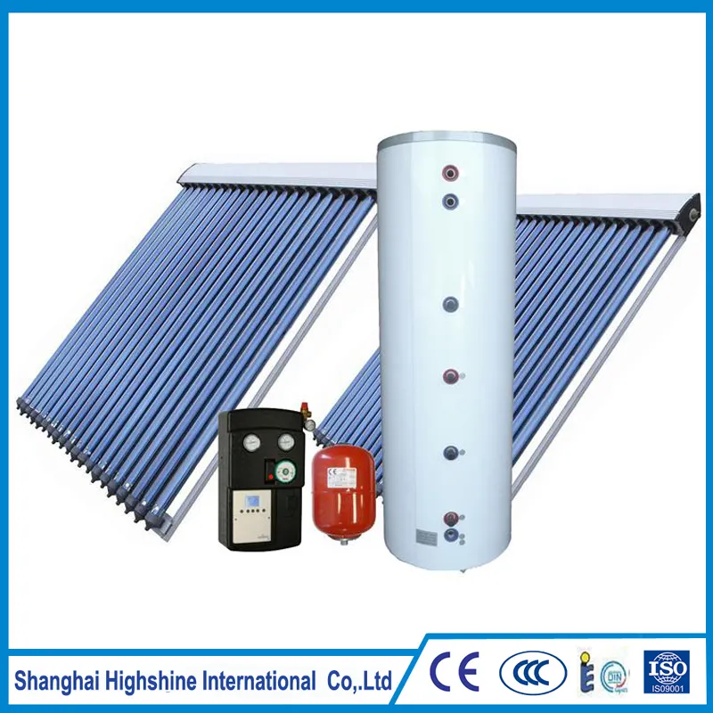 68KHz home solar water heating system Pressurized Split Heat Pipe Solar Water Heating System Keymark Approved