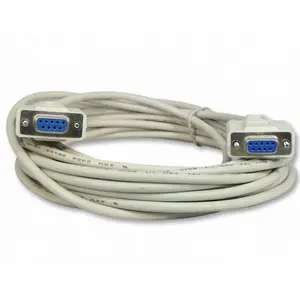 25 Kaki DB9 9 Pin Serial Port Null Modem Kabel Perempuan/wanita RS232