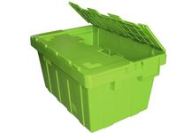 Boîtes de caisse de déménagement en plastique de bonne qualité empilables et emboîtables pour entrepôt et déménagement