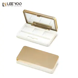 Wholesale Empty Makeup Eyeshadow Palette Plastic Eye Shadow Container 3 Colors Compact Powder Case Makeup Packaging