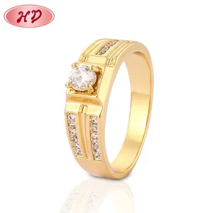 CZ 18 K Gouden plaat sieraden Diamond Pave Initial Ring Sieraden voor Vrouwen