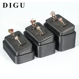 DIGU Kustom Perhiasan Display Stand Set Perhiasan Kemasan Khusus Anting-Anting Display Tray dan Berdiri untuk Kalung