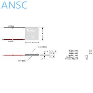 Barato 12V 5A células refrigerador termoeléctrico <span class=keywords><strong>Peltier</strong></span> TEC1-12705 - Product Image 5