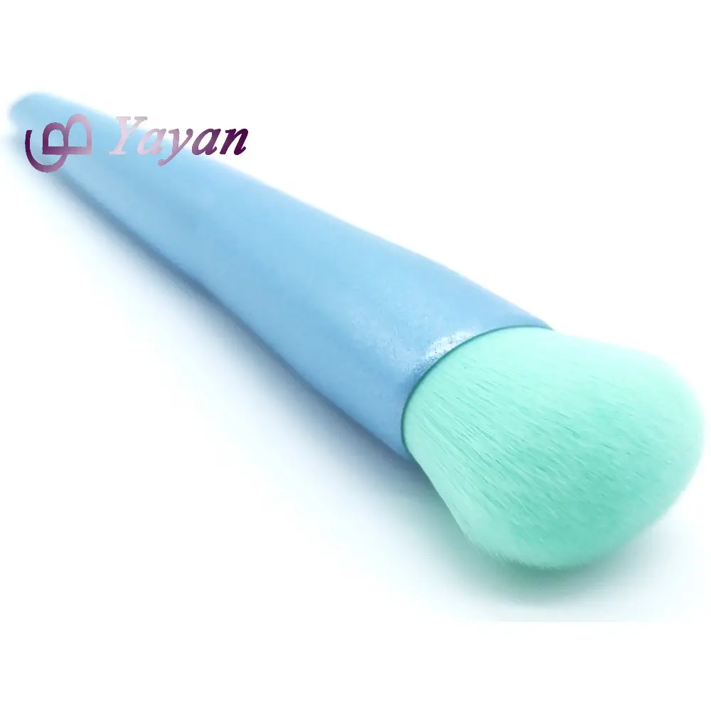 Synthetic Face Makeup Foundation Brush With Attractive Blue Handle