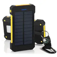 Carregador solar à prova d'água, banco de energia solar 80000mah 10000mah 20000mah solor