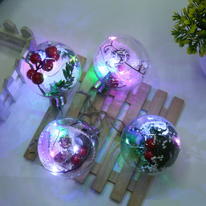 New <strong>Christmas</strong> Ornaments <strong>Christmas</strong> <strong>Tree</strong> <strong>Hanging</strong> Gifts Transparent Plastic Led Snow <strong>Christmas</strong> Ball - Product Image 5
