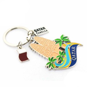 Llavero de Recuerdo Turístico de Qatar con Camello y Palmera, Regalo Promocional del País - Product Image 5