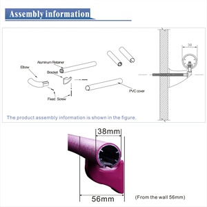 Nhôm nhựa vinyl nhựa Bệnh Viện PVC hành lang lan can cho người cao tuổi