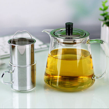 heat resistant tea pot glass/glass infusion tea pots