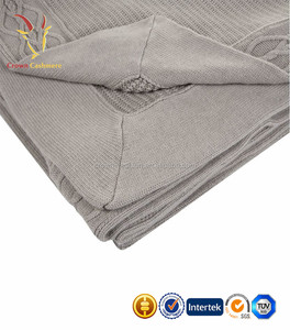 Super Soft Luxury <strong>Knitted</strong> Cashmere <strong>Cable</strong> Knit <strong>Throws</strong> Blankets - Product Image 2