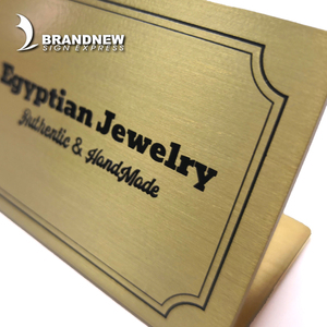 Targa in Metallo Brandnewsign Molto Popolare, Insegna da Tavolo in Ottone 3D per Numeri di Ordine - Product Image 5