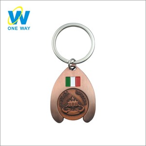 Canadiense de carrito de compras Moneda de metal clave cadena italiano clave de la cadena - Product Image 4