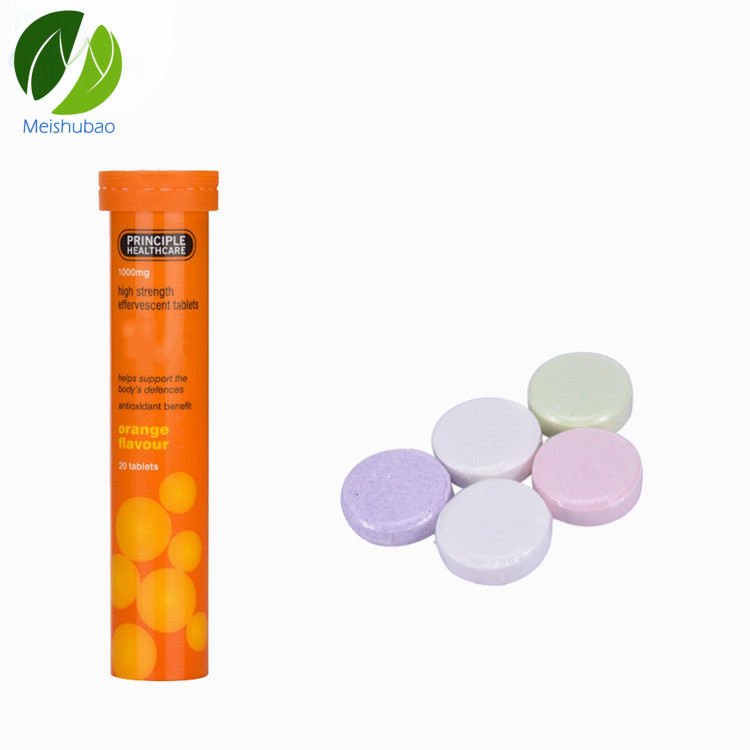 Tablette de boisson effervescente, produit original de fabrication oem, vitamine c, 500mg