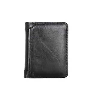 China Wholesale Men's Quality Retro RFID Leather Wallet