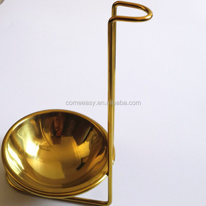 Colore oro 304 In Acciaio Inox Cucchiaio di Riposo Zuppa di Mestolo Colino Del Supporto Del Basamento Cremagliera per Tavolo Da <span class=keywords><strong>Cucina</strong></span> - Product Image 2