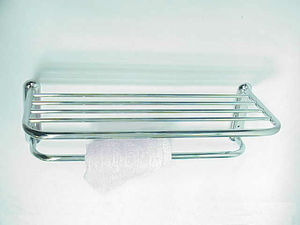 Estantería metálica para baño, esquina de pared - Product Image 4