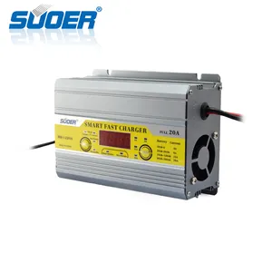 Suoer באופן מלא אוטומטי דיגיטלי מטען 12 v 20A חכם מהיר עופרת חומצת סוללה מטען עם LCD תצוגה