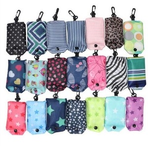 Tùy chỉnh <span class=keywords><strong>polyester</strong></span> có thể gập lại Túi mua sắm với túi - Product Image 1