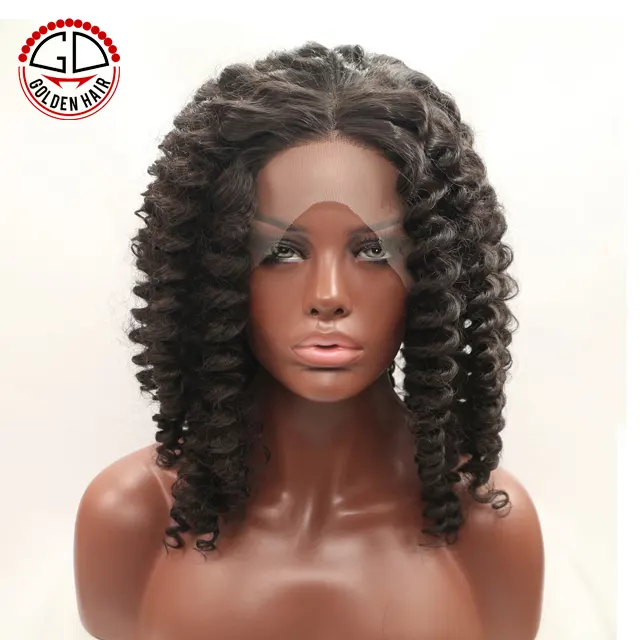 High Quality Natural African American Afro Short Curl Wigs